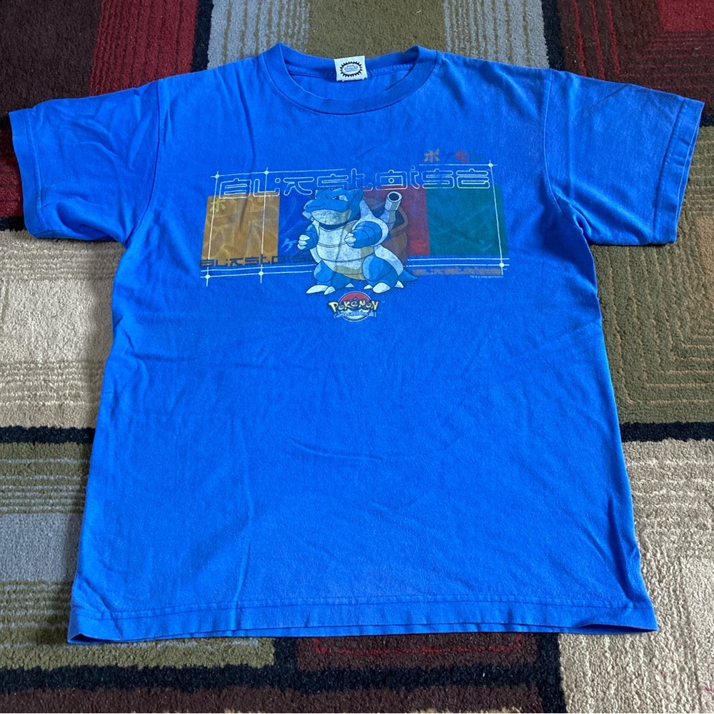 Vintage Y2K Pokemon Blastoise Gotta Catch 'Em All Shirt Youth XL 2000 Nintendo